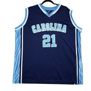 Vintage UNC Tar Heels #21 Jersey – XL Navy Blue & Carolina Blue Champs Exclusive